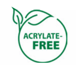 Logo "sans acrylique" | "acrylate free" | Leducq, fabriquant de sachets